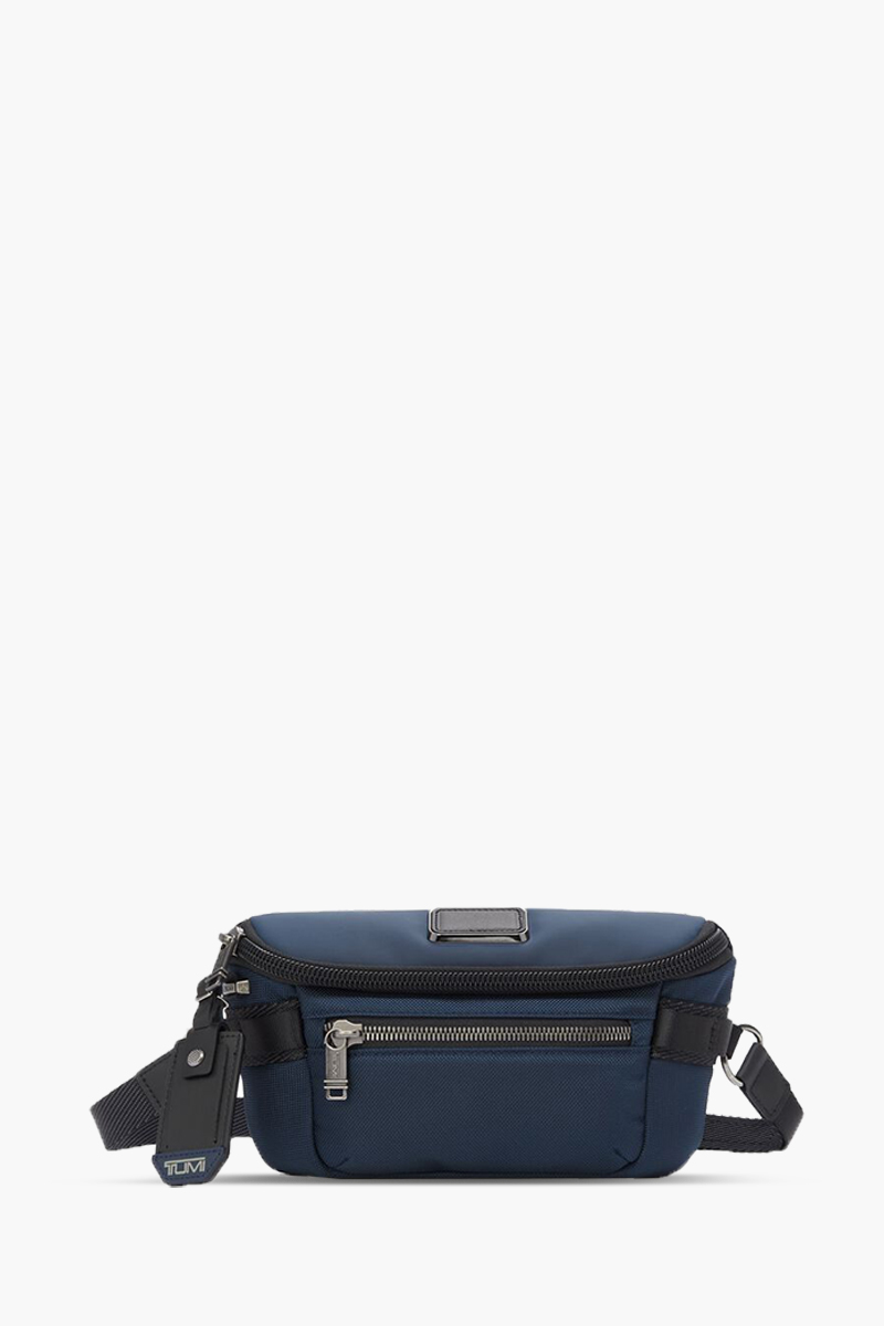 TUMI Alpha Bravo Classified Waist Pack in Navy Ballistic 0