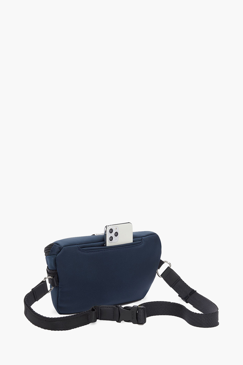 TUMI Alpha Bravo Classified Waist Pack in Navy Ballistic 1