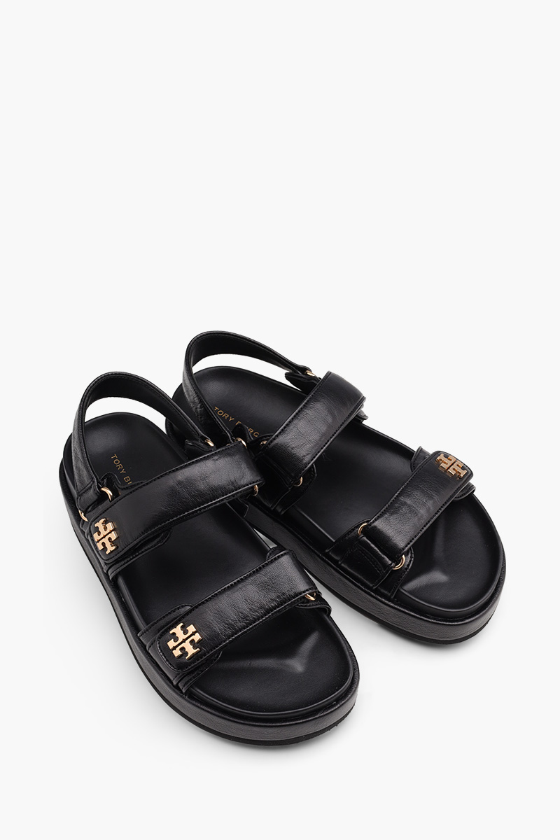 TORY Kira Sport Velcro Strap Sandals in Black 1