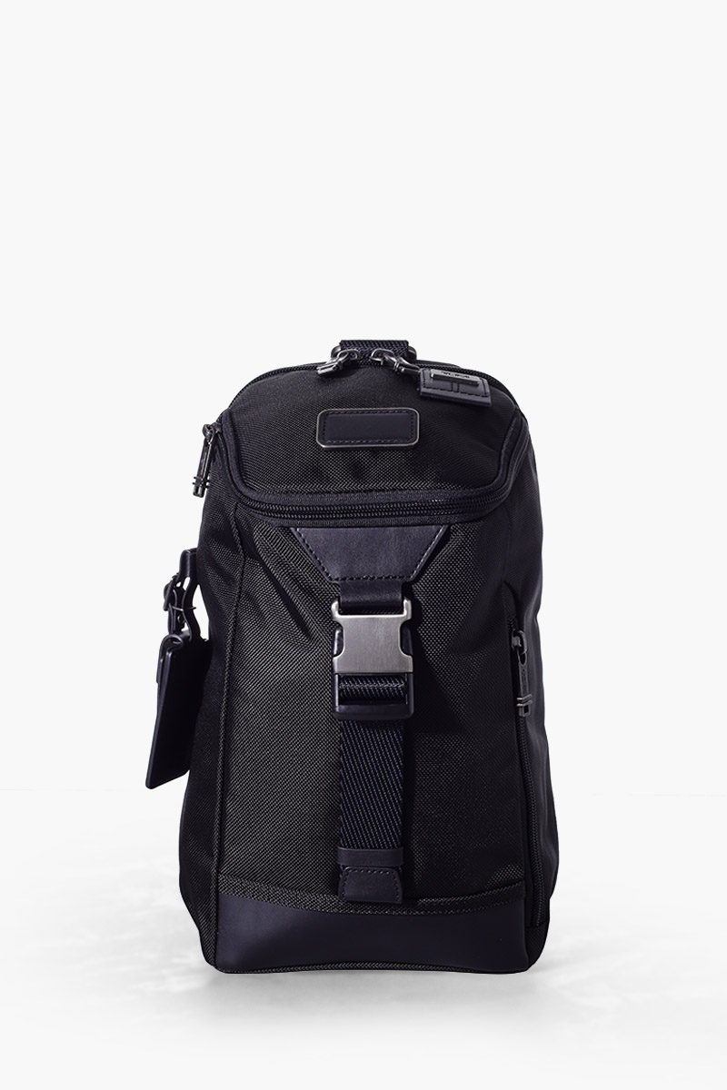 TUMI Harrison Woodland Sling Bag in Black Ballistic Nylon 0