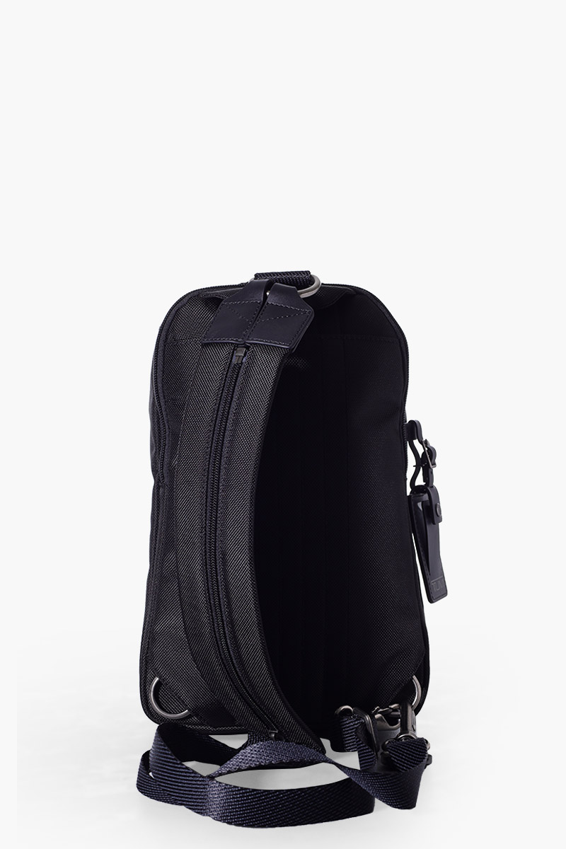 TUMI Harrison Woodland Sling Bag in Black Ballistic Nylon 1