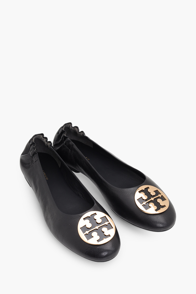 TORY BURCH Claire Flat Ballerina in Black 1