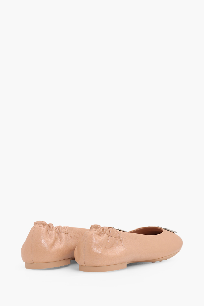 TORY BURCH Claire Flat Ballerina in Light Sand 2