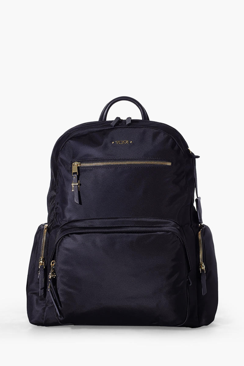 TUMI Vista Caren Backpack in Black/Gold Nylon 0