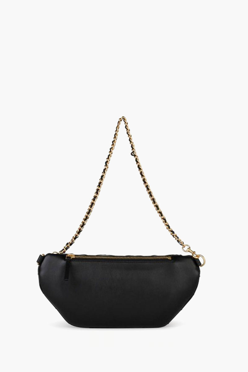 TORY BURCH Fleming Soft Convertible Belt Bag in Black Nappa Leather 2