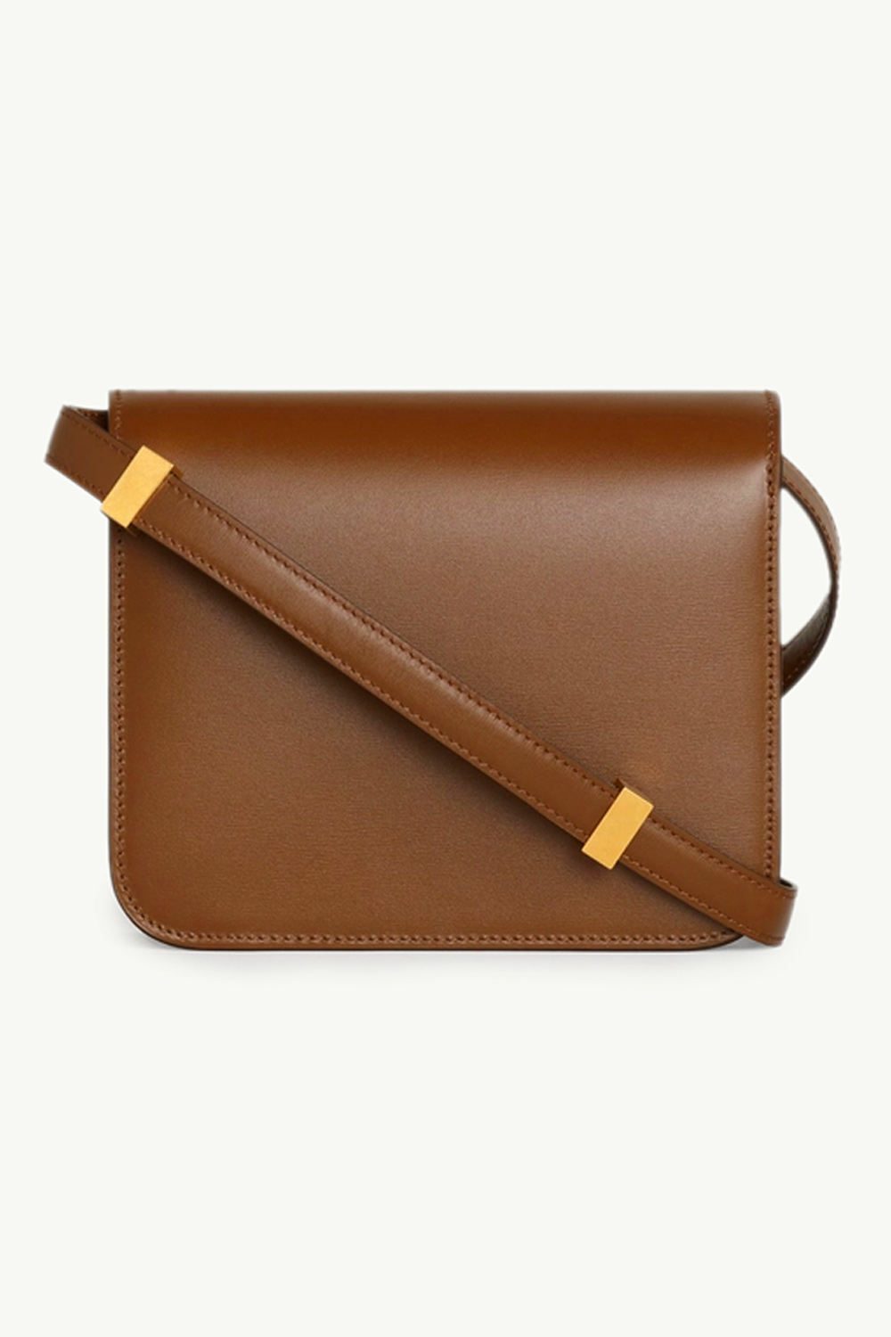 CELINE Teen Classic Box Shoulder Bag in Camel GHW 1