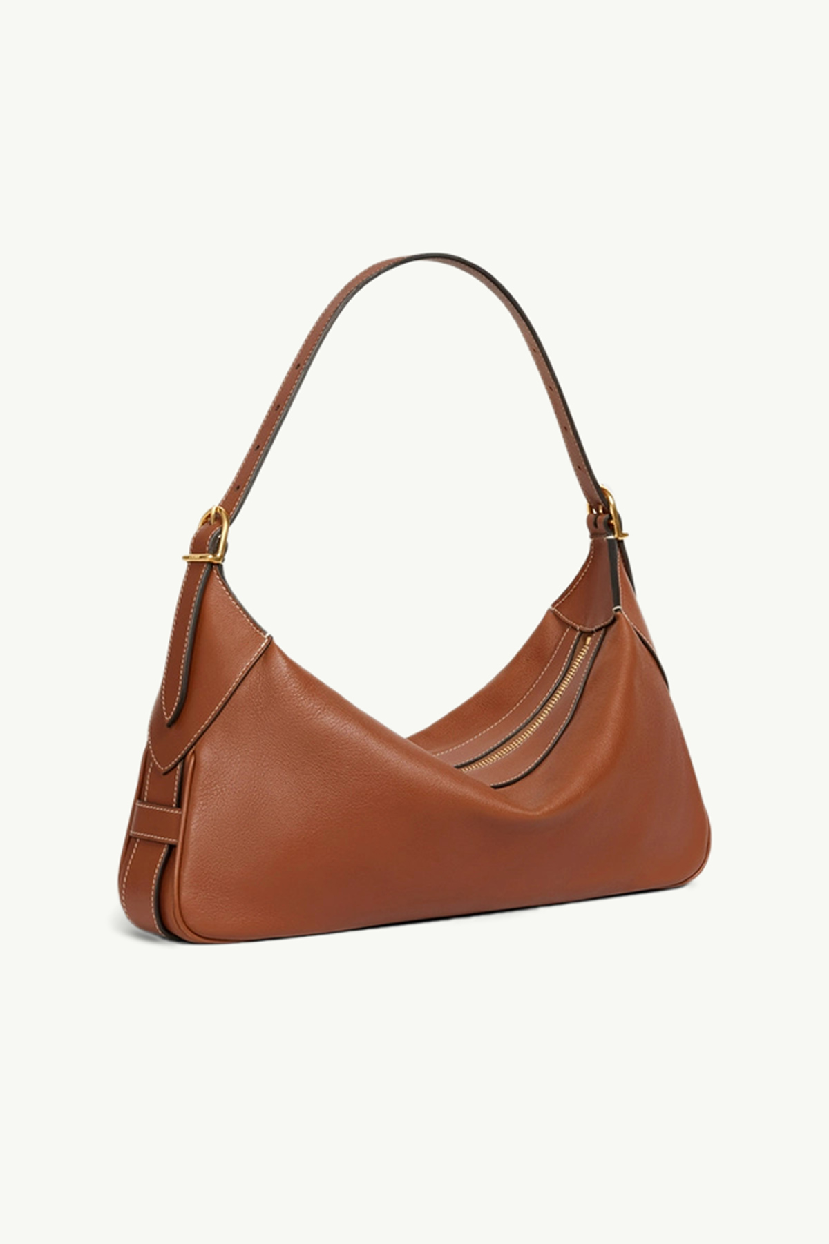 CELINE Medium Romy Shoulder Bag in Tan Supple Calfskin 2