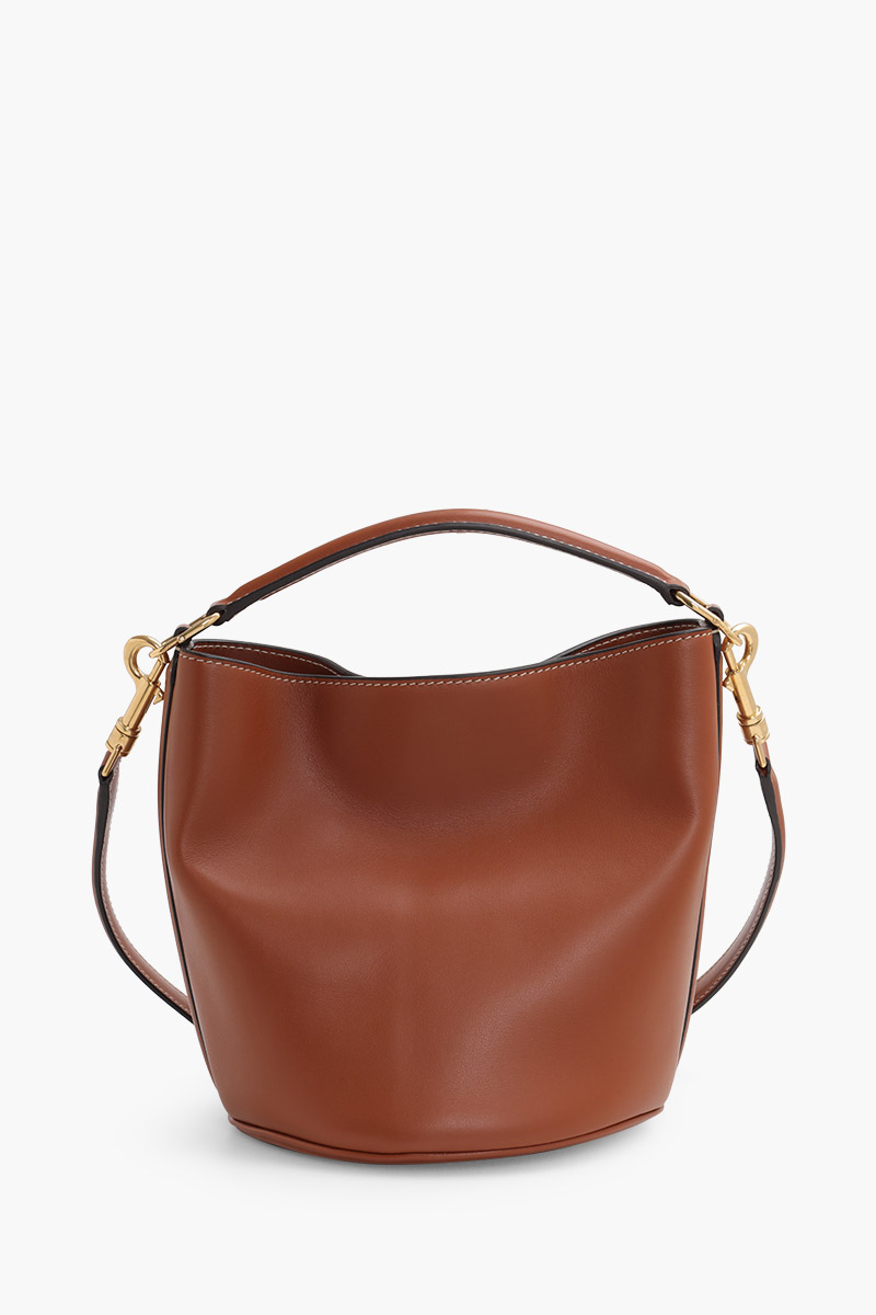 CELINE Teen Bucket 16 in Tan Smooth Calfskin with Shoulder Strap 1