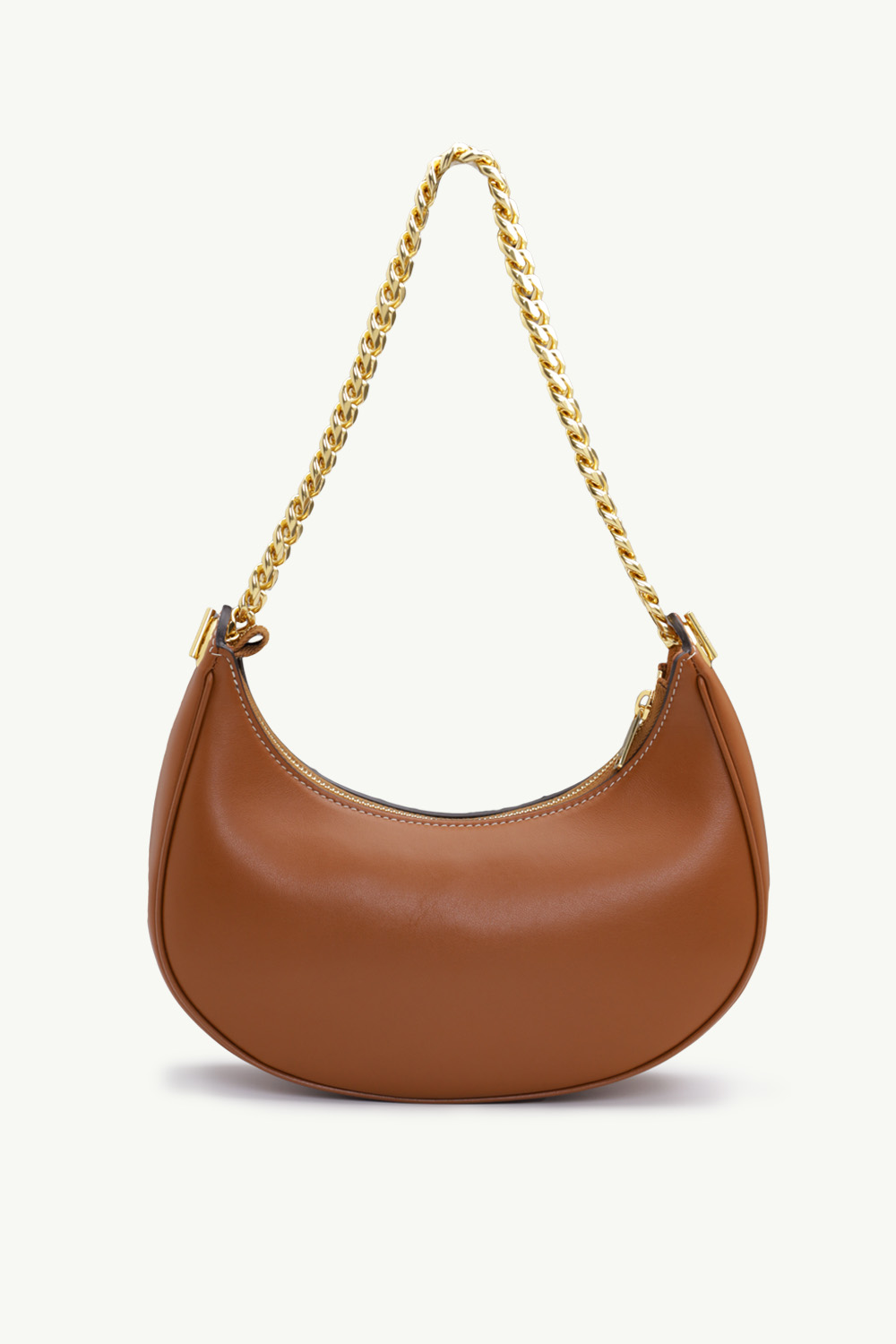 CELINE Medium Ava Chain Shoulder Bag in Tan Smooth Calfskin 1