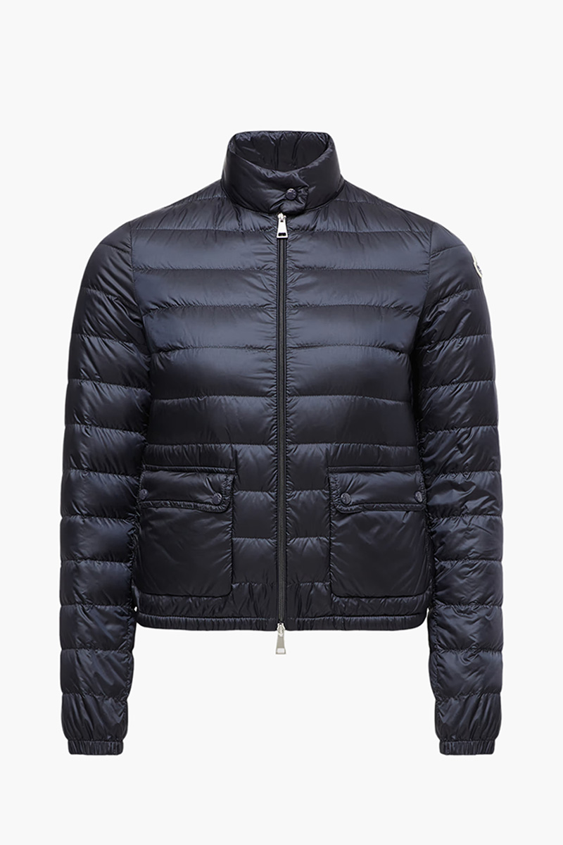 MONCLER Women Lans Quilted Short Down Jacket in Night Blue 0