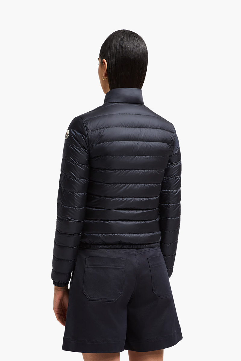MONCLER Women Lans Quilted Short Down Jacket in Night Blue 2