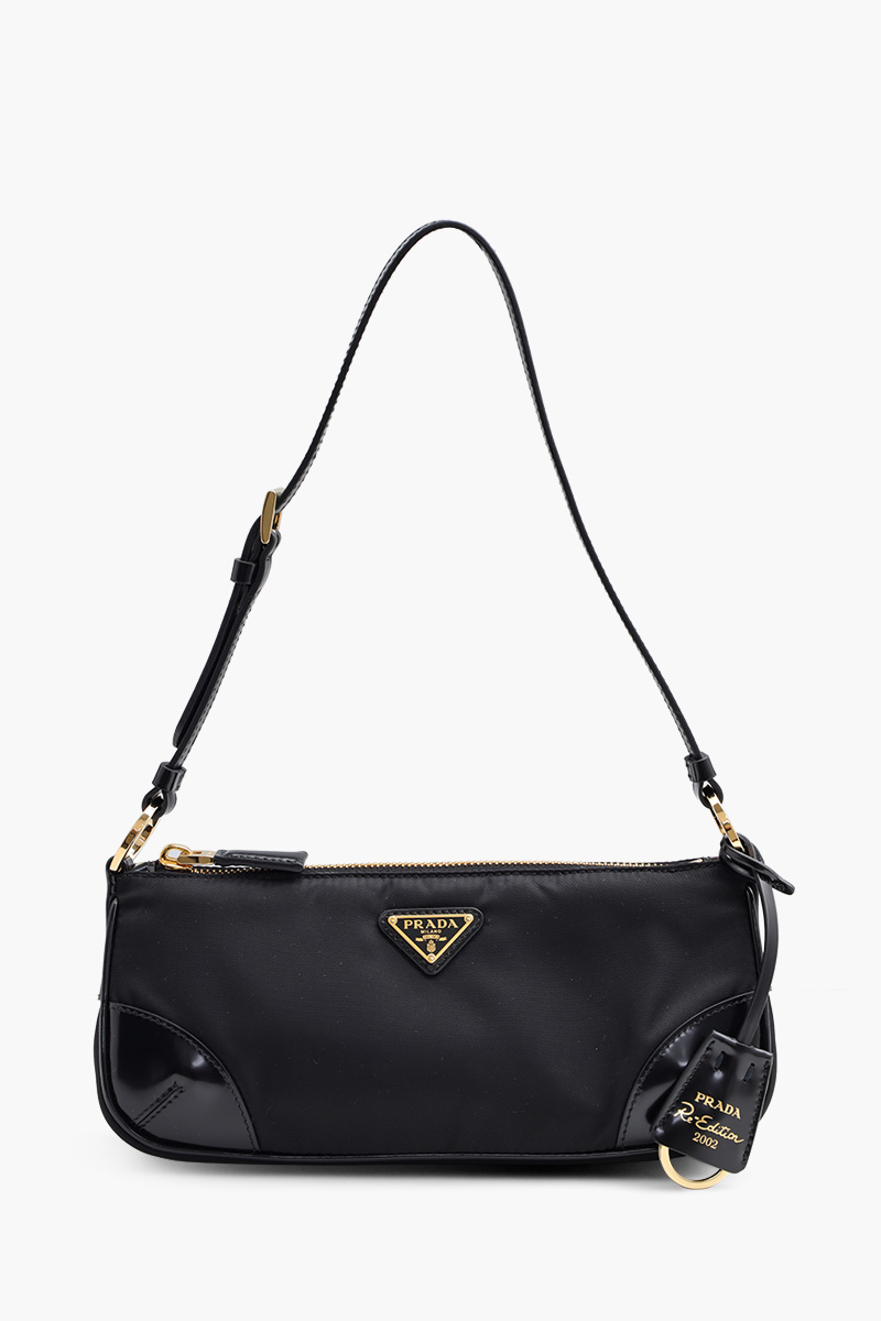 PRADA Re-Edition 2002 Shoulder Bag in Black Re-Nylon 0