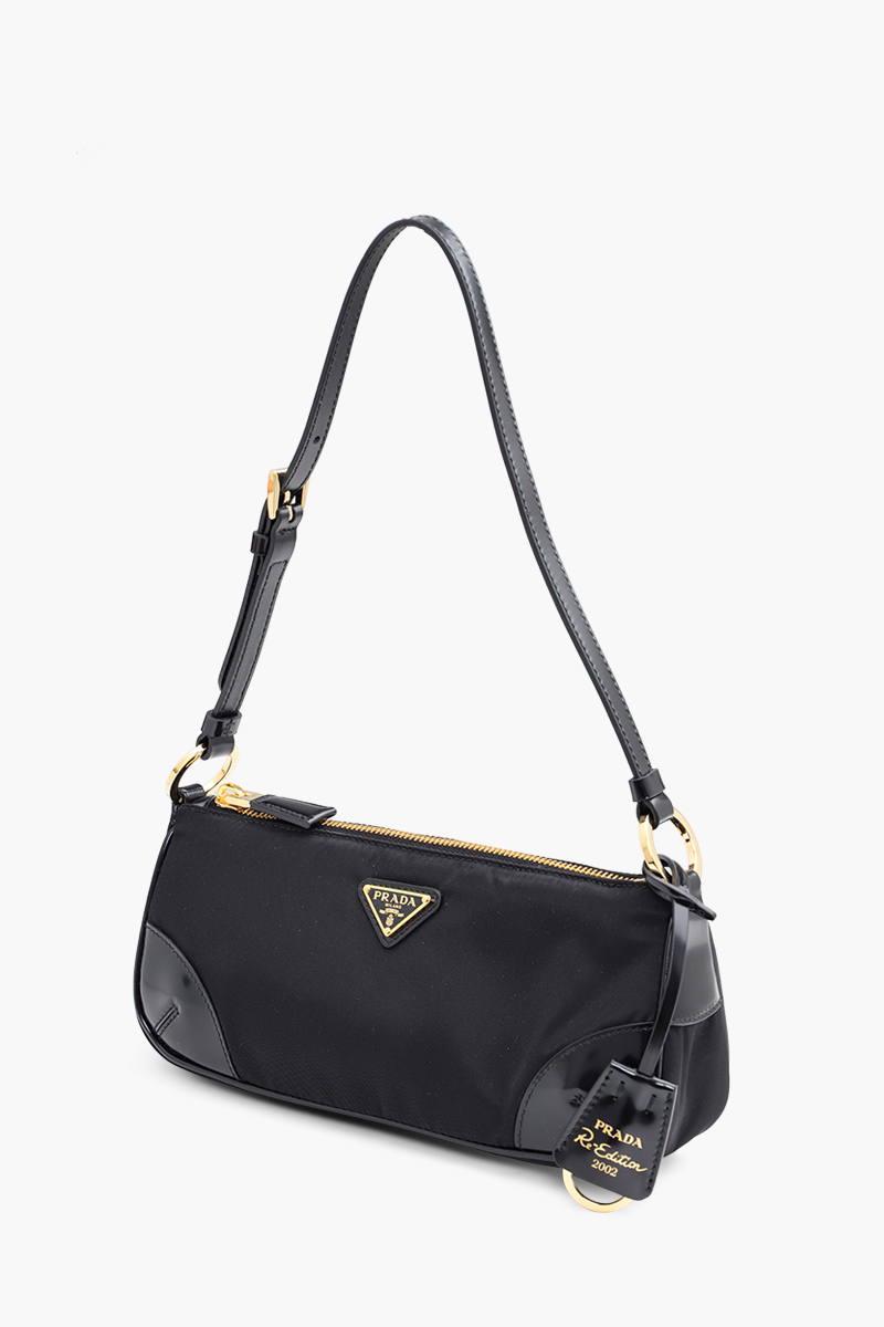 PRADA Re-Edition 2002 Shoulder Bag in Black Re-Nylon 2