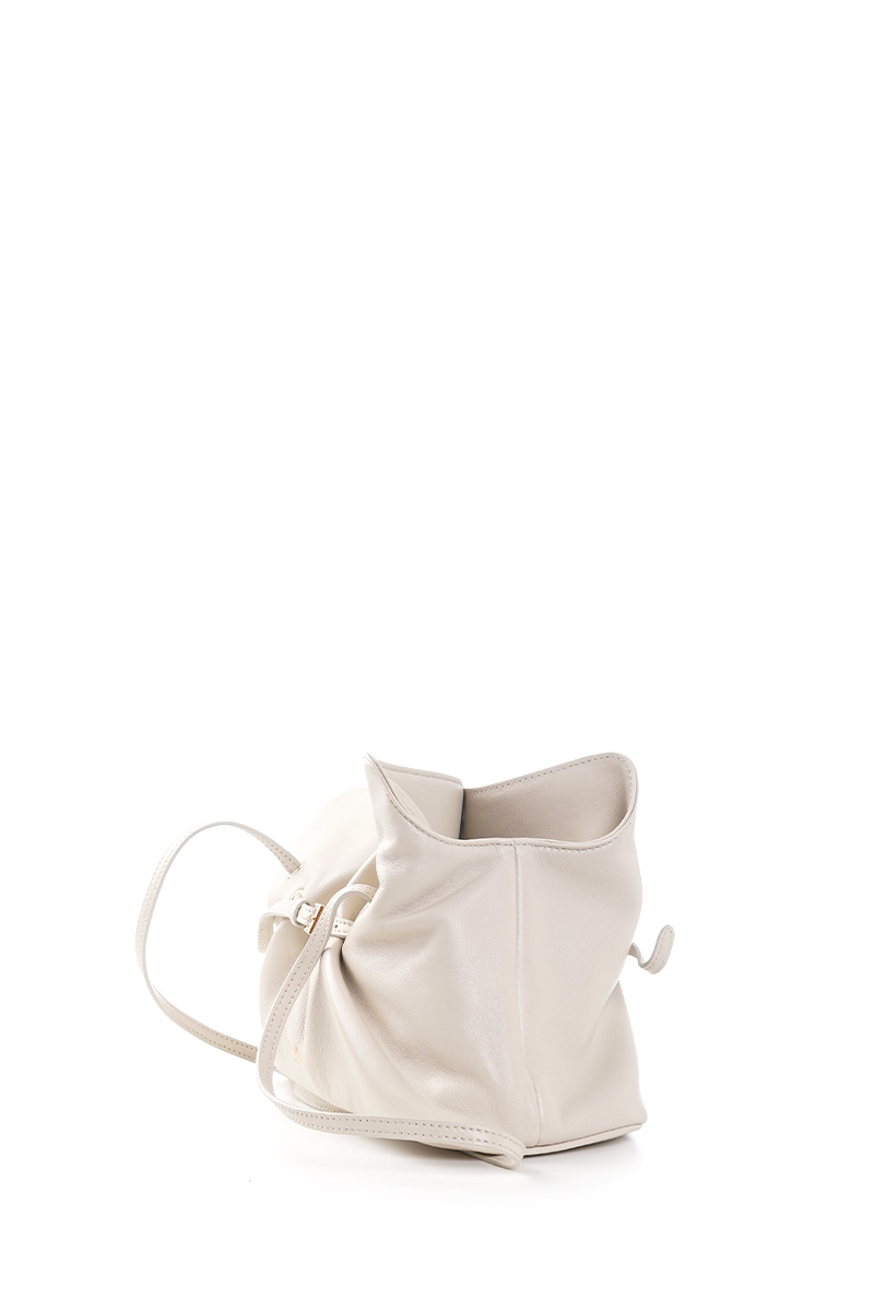 PRADA Small Dada Shoulder Bag in Ivory Nappa Leather 1