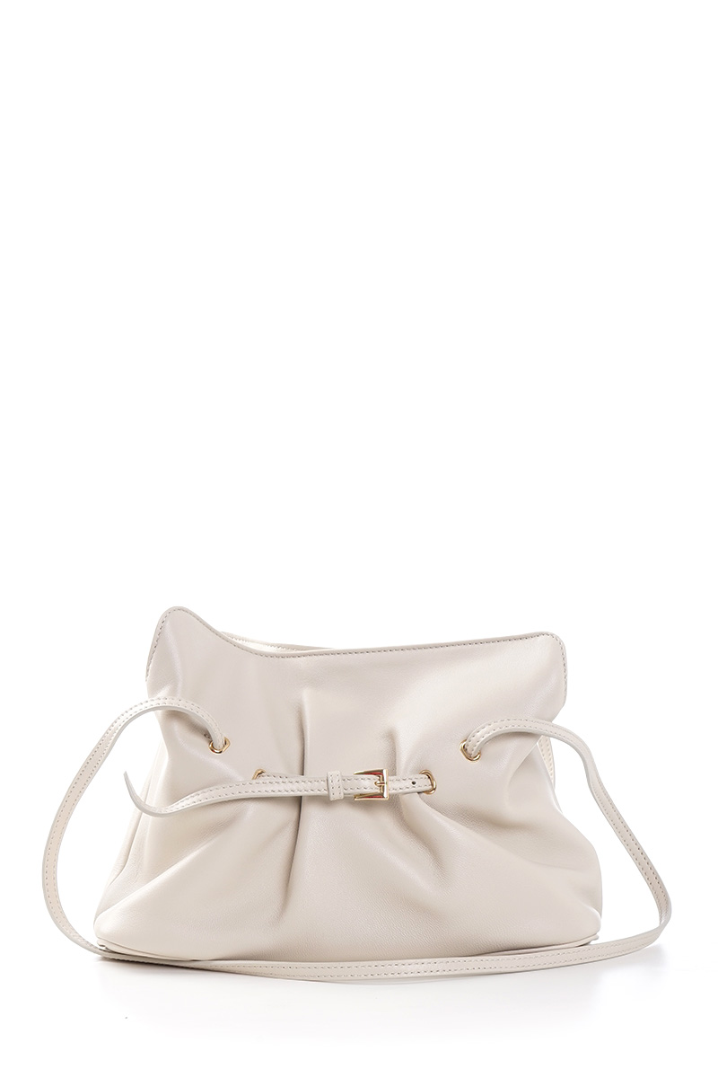 PRADA Small Dada Shoulder Bag in Ivory Nappa Leather 2