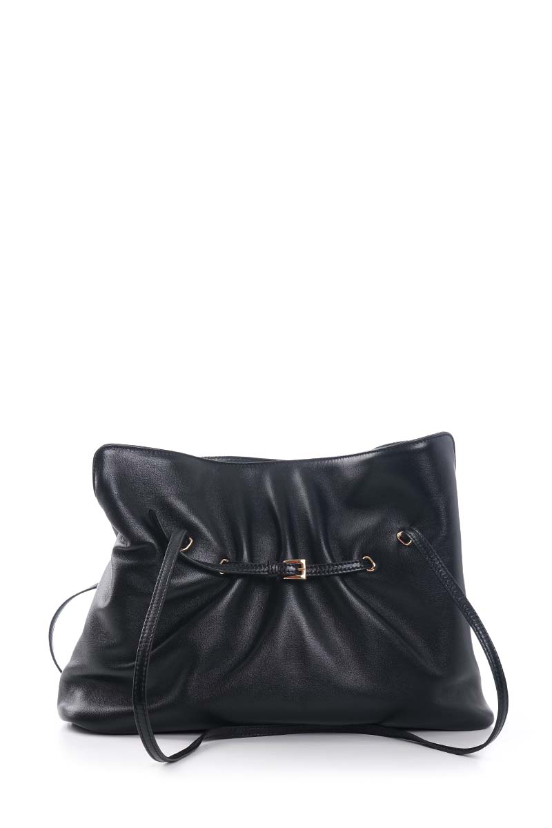 PRADA Large Dada Shoulder Bag in Black Nappa Leather 2