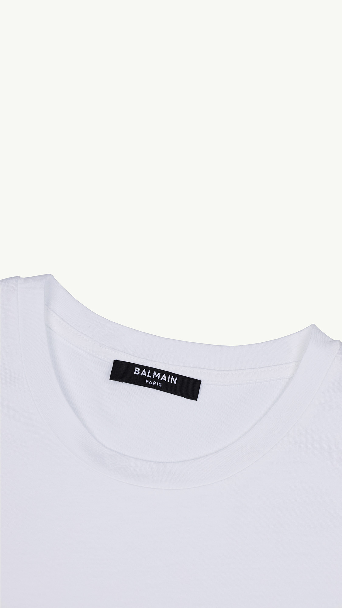 BALMAIN Women Balmain Paris Metallic Logo T-Shirt in White/Gold 3