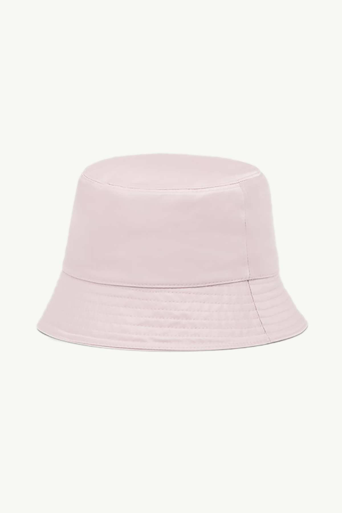 Prada Triangle Logo Bucket Hat in Alabaster Pink Re-Nylon 1
