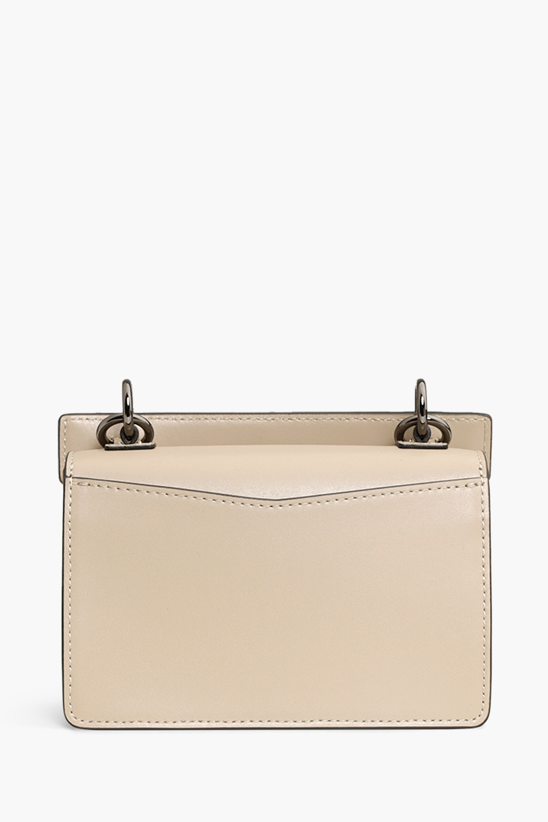 KARL LAGERFELD Mini K/Karl Seven Chain Shoulder Bag in Desert Leather 1