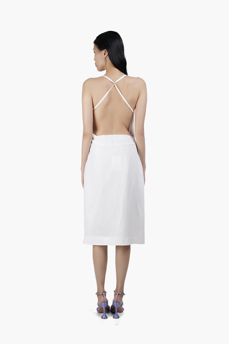 JACQUEMUS Women La Robe Laurier in Ecru 1