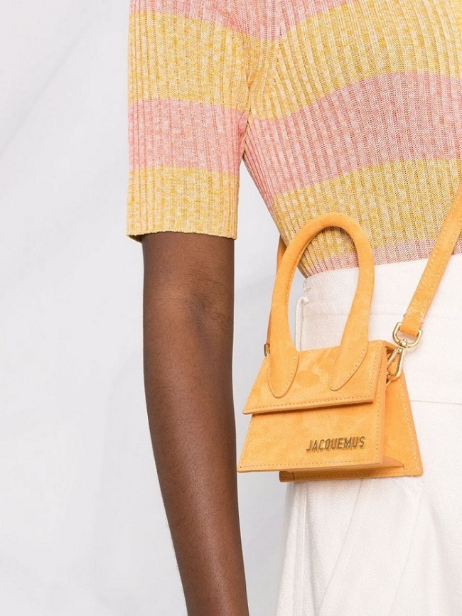 JACQUEMUS Le Chiquito in Orange Suede 4