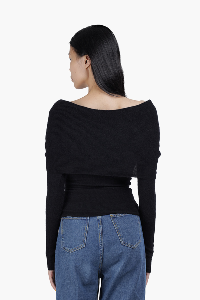 JACQUEMUS Women La Maille Ascua Top in Black 1