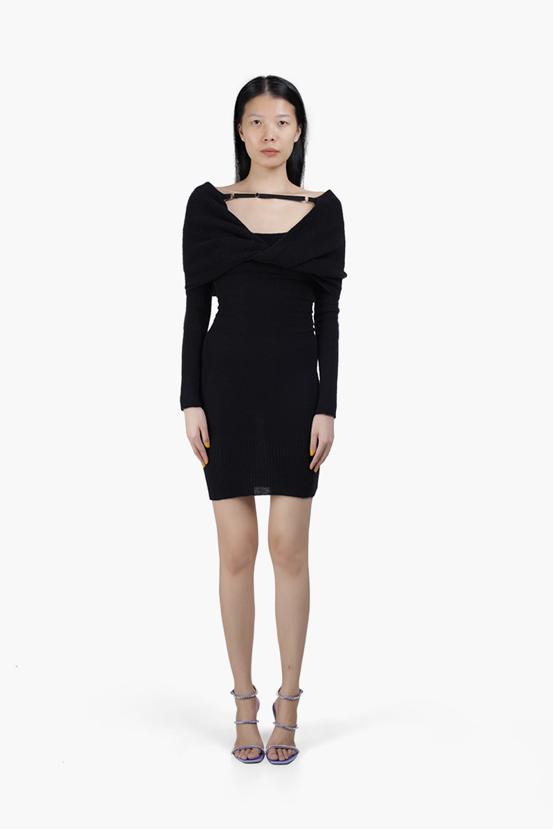 JACQUEMUS Women La Robe Ascua in Black 0