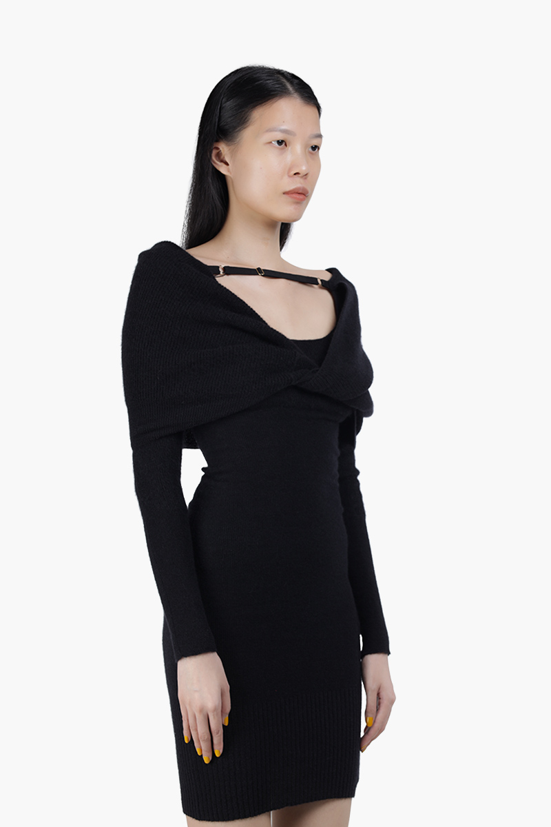 JACQUEMUS Women La Robe Ascua in Black 2