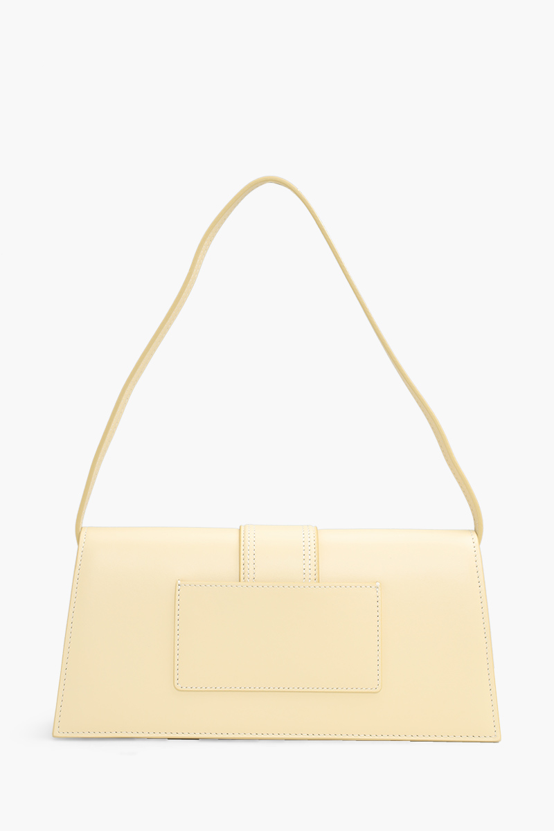 JACQUEMUS Le Bambino Long Bag in Ivory Cowskin 1