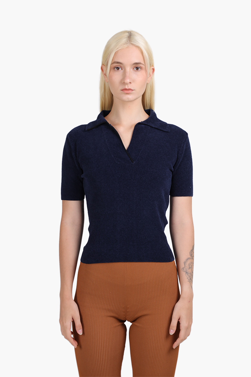 JACQUEMUS Women Le Polo Bagnu in Navy 0