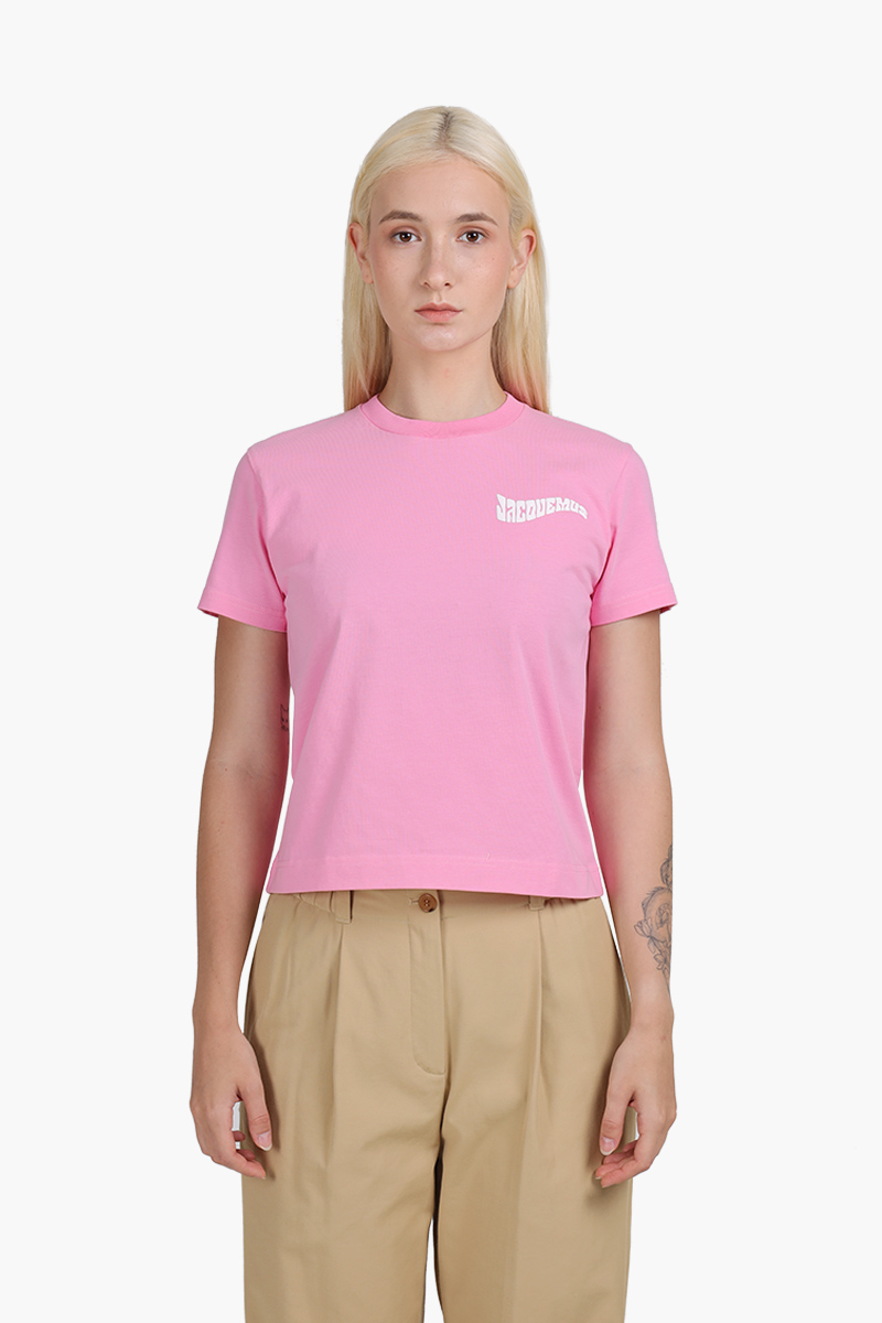 JACQUEMUS Women Le Camargue Boxy Fit T-Shirt in Pink 0