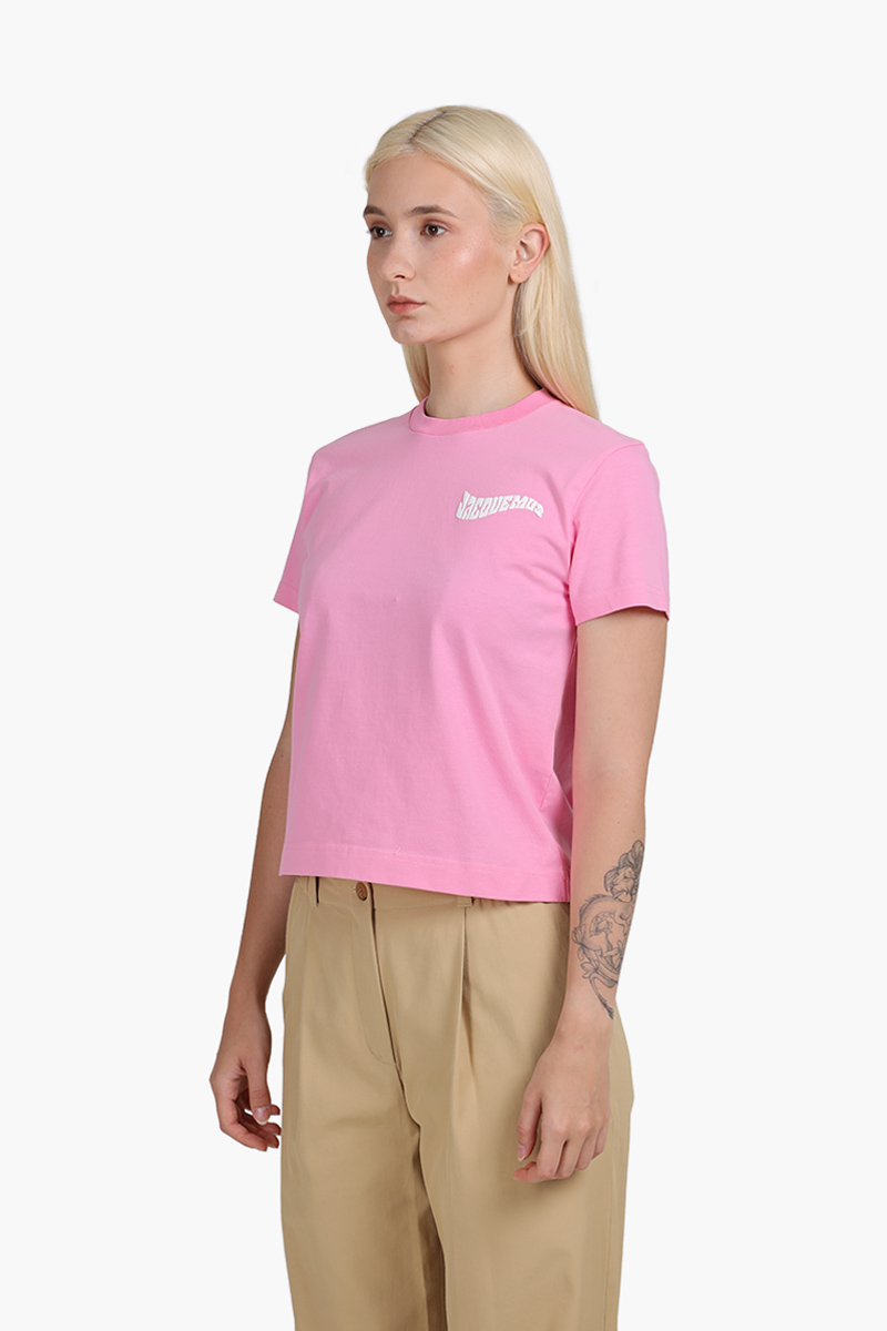 JACQUEMUS Women Le Camargue Boxy Fit T-Shirt in Pink 2