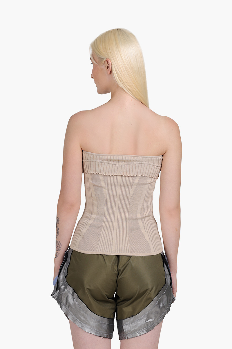 JACQUEMUS Women La Maille Lucca Tube Top in Beige 1