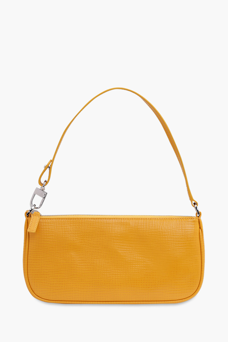 BY FAR Rachel Shoulder Bag in Sunflower Embossed Leather 0