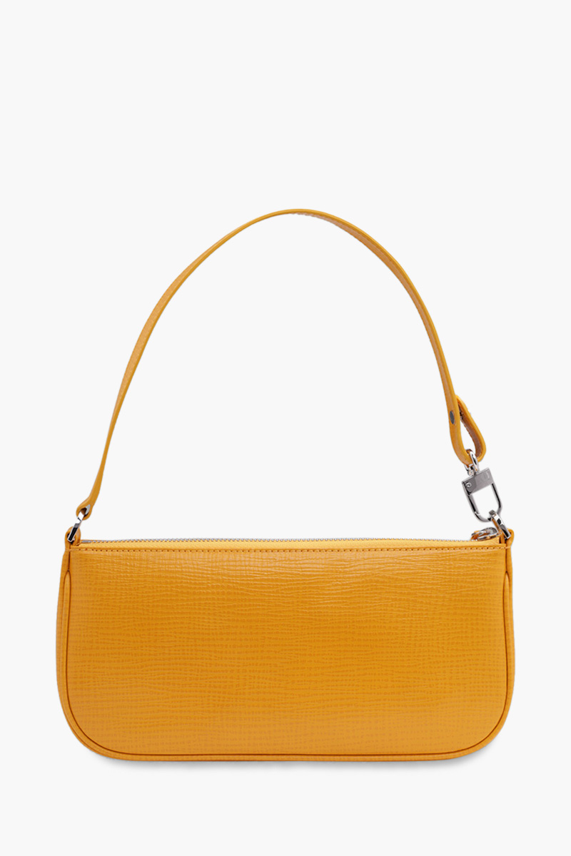 BY FAR Rachel Shoulder Bag in Sunflower Embossed Leather 1