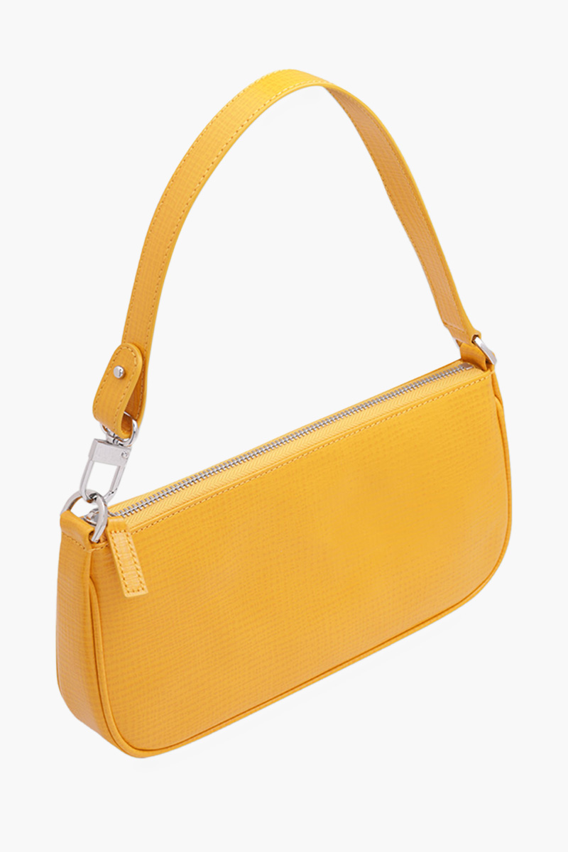 BY FAR Rachel Shoulder Bag in Sunflower Embossed Leather 2