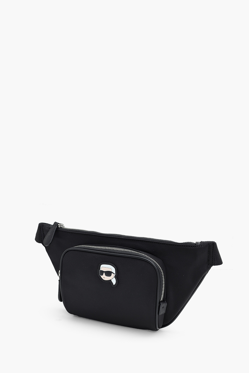 KARL LAGERFELD K/Ikonik 2.0 Bumbag in Black Nylon 2