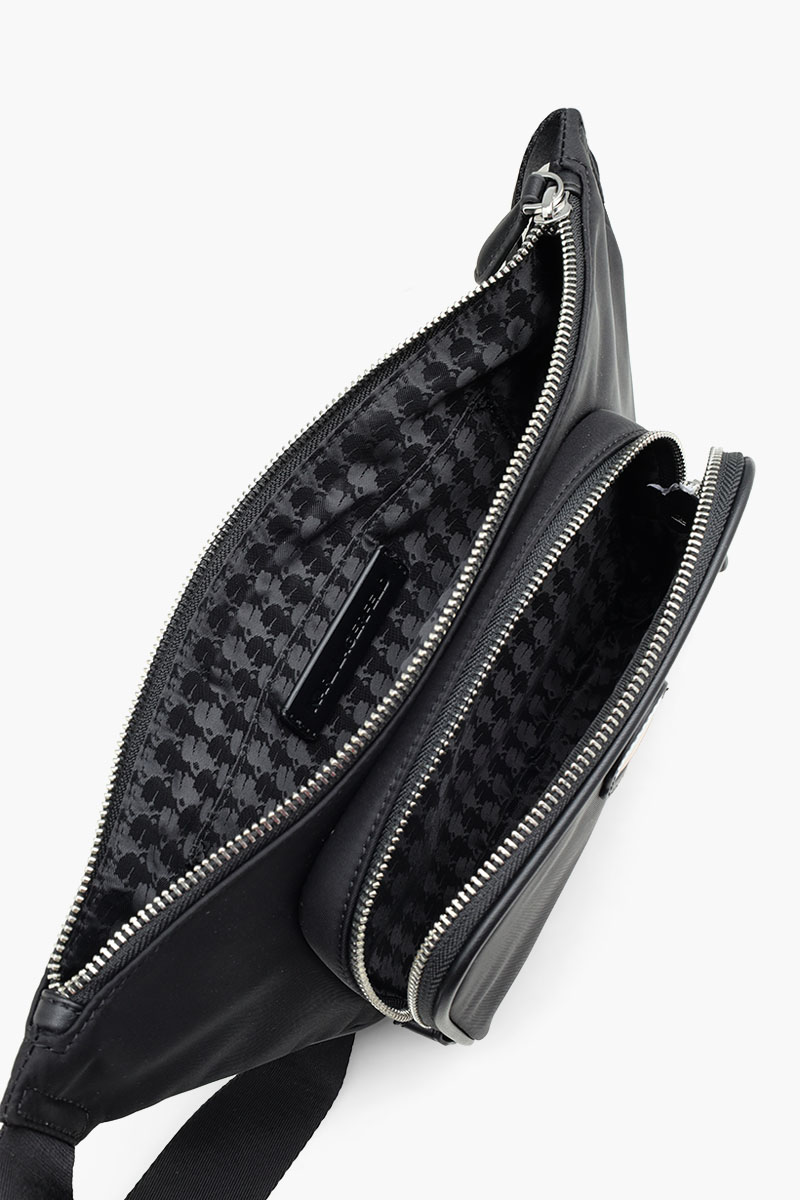 KARL LAGERFELD K/Ikonik 2.0 Bumbag in Black Nylon 3