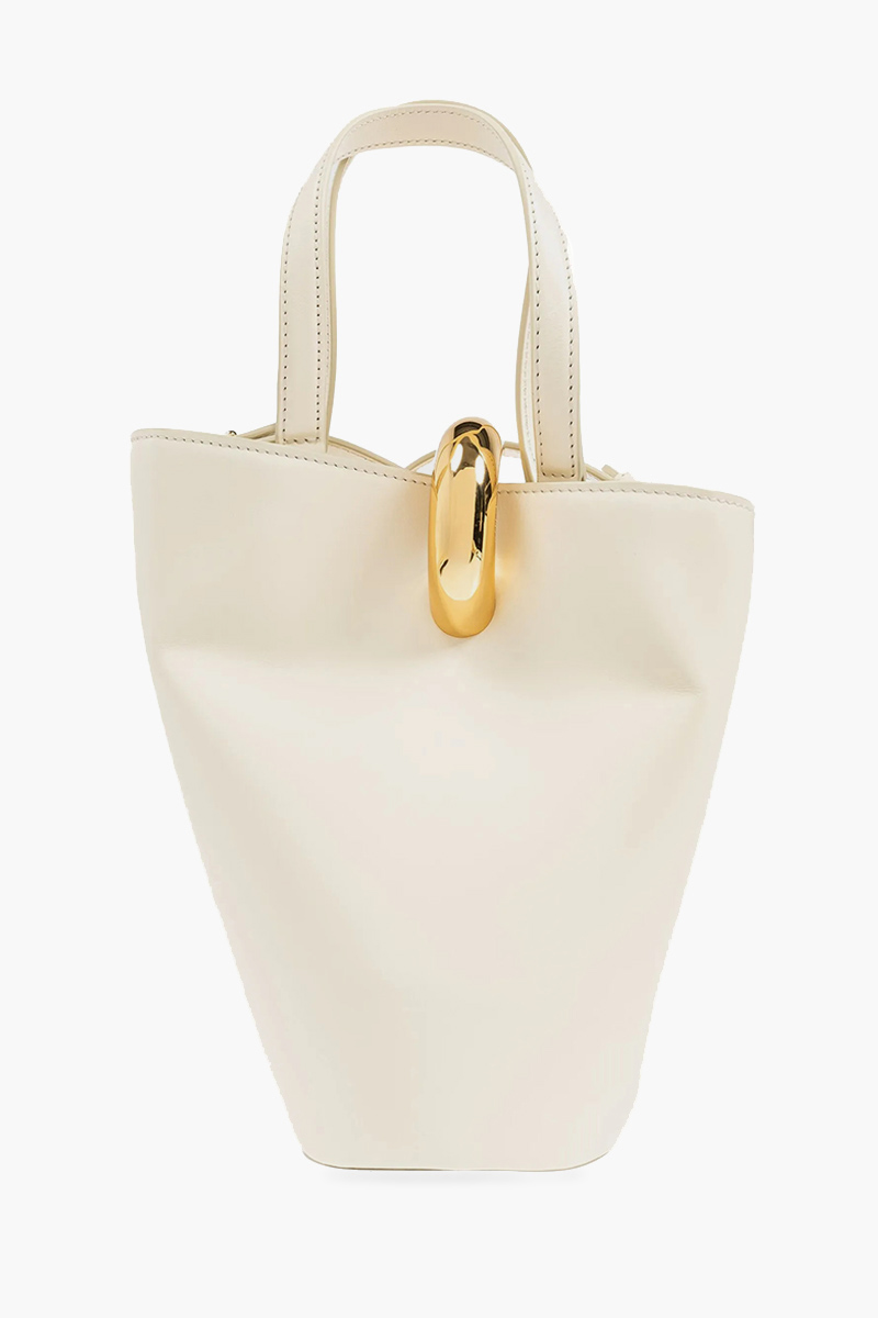JACQUEMUS Le Petit Bambola Bucket Bag in Light Ivory Smooth Leather 1