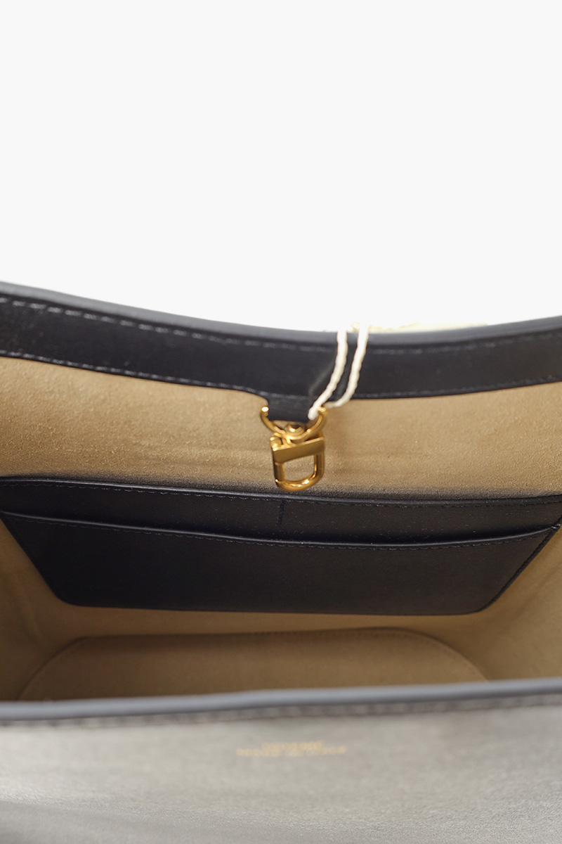 TOTEME Belted Bucket Shoulder Bag in Black Leather GHW 4