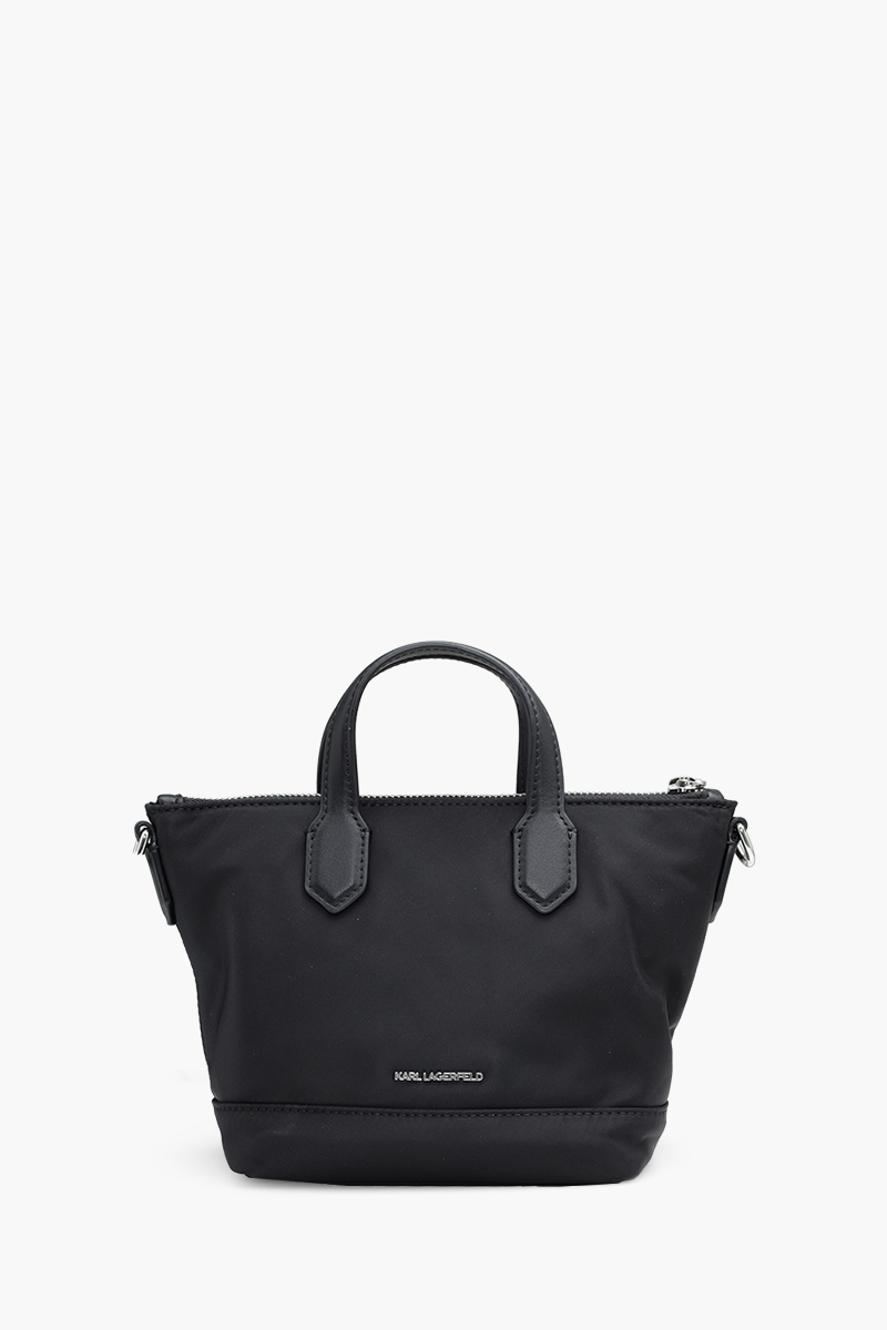 KARL LAGERFELD K/Signature Small Tote Bag in Black Nylon 1