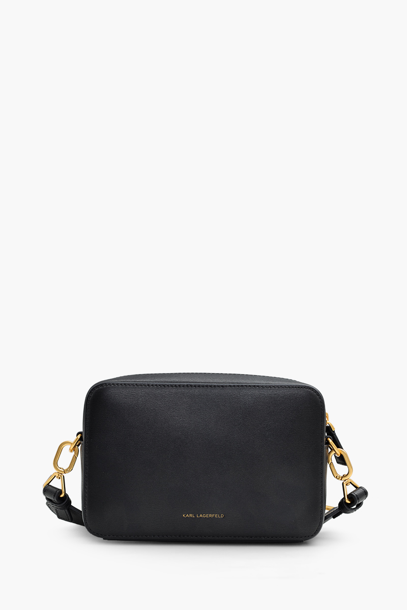 KARL LAGERFELD K/Lock Camera Bag in Black Leather 1