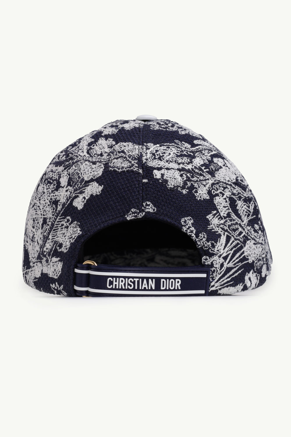 CHRISTIAN DIOR D-Player Toile de Jouy Reverse Baseball Cap in Navy Blue Multicolor 1