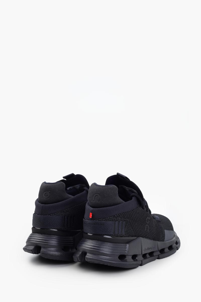 ON Women Cloudnova Running Sneakers in Black/Eclipse 1