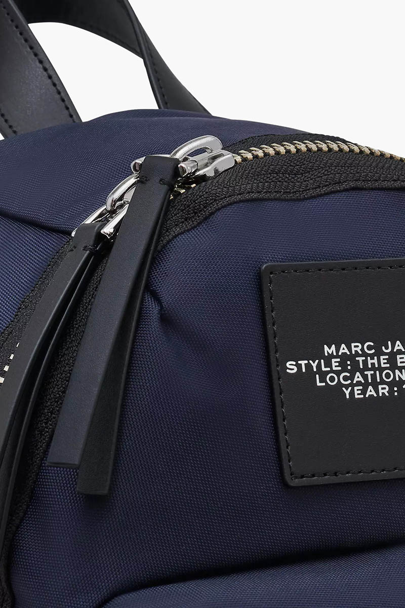 MARC JACOBS Medium The Biker Backpack in Midnight Blue Nylon   3