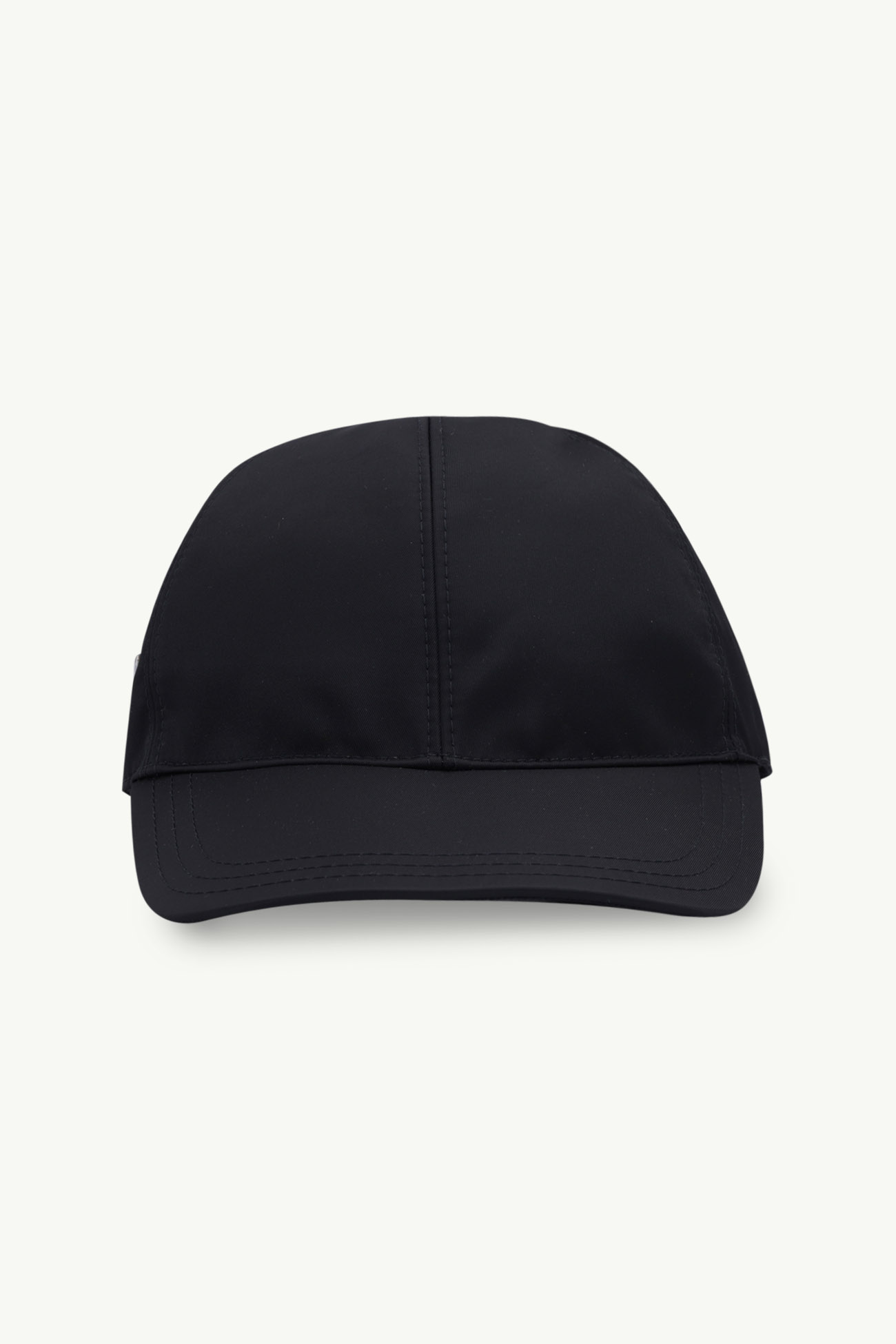 PRADA Re-Nylon Triangle Logo Baseball Cap in Black 0