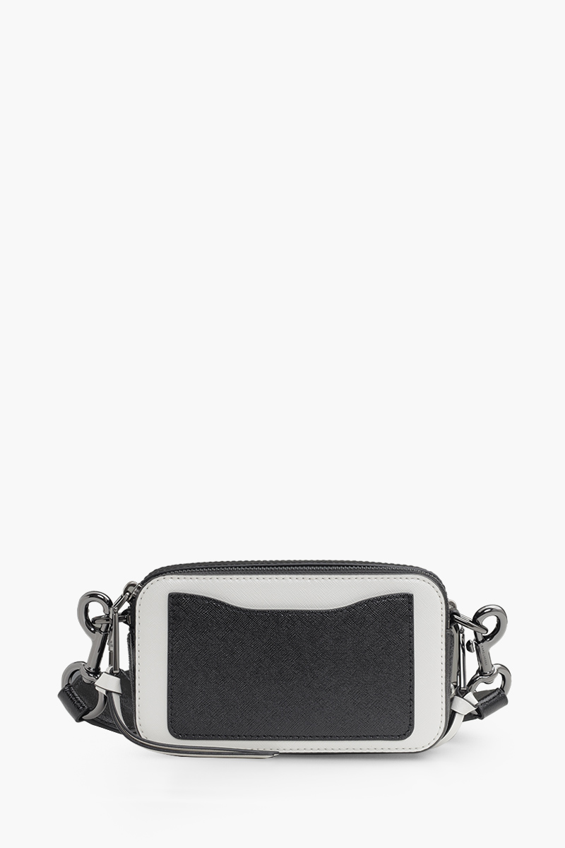 MARC JACOBS Small The Bi-Color Snapshot Camera Bag in Black/White 1