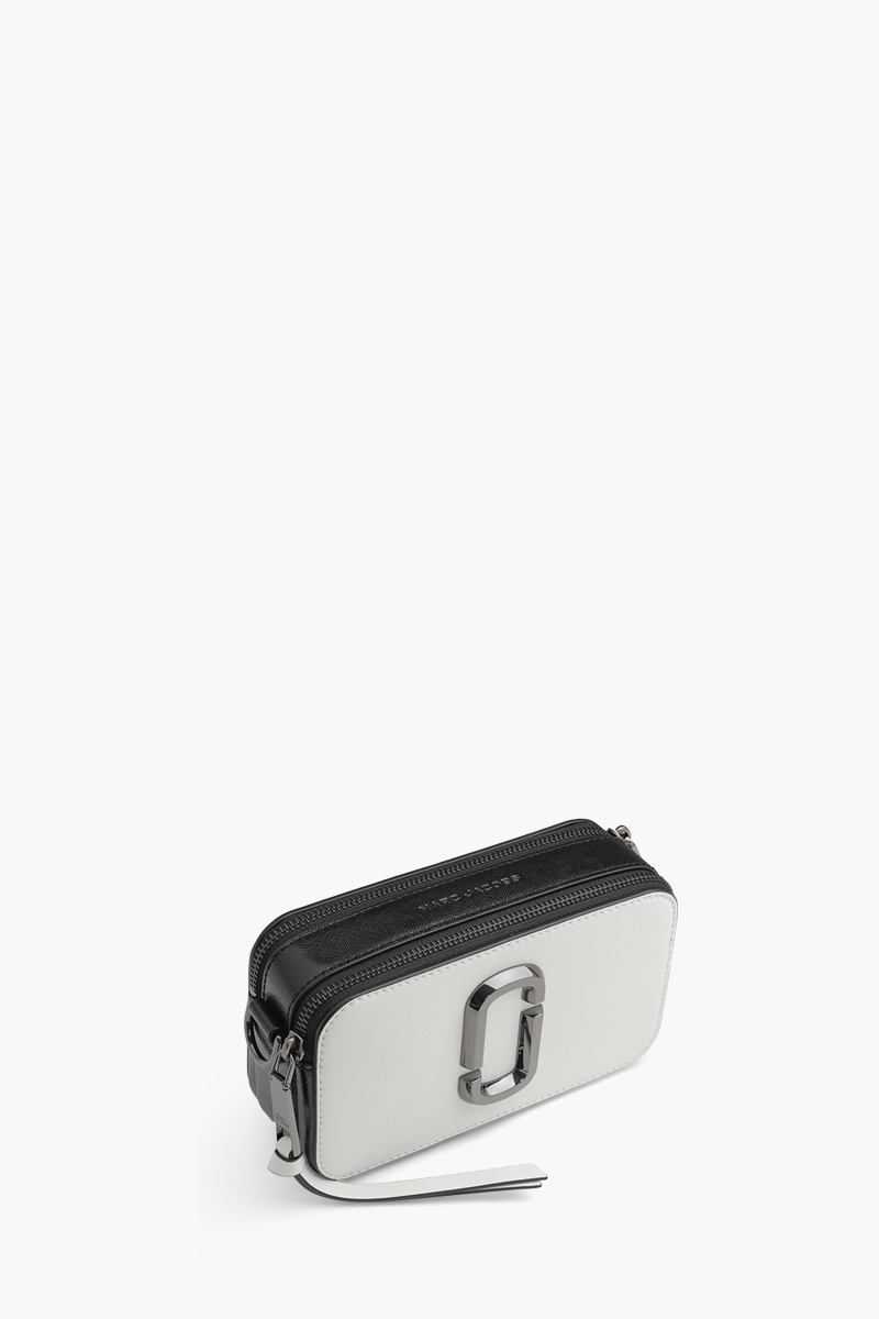MARC JACOBS Small The Bi-Color Snapshot Camera Bag in Black/White 2