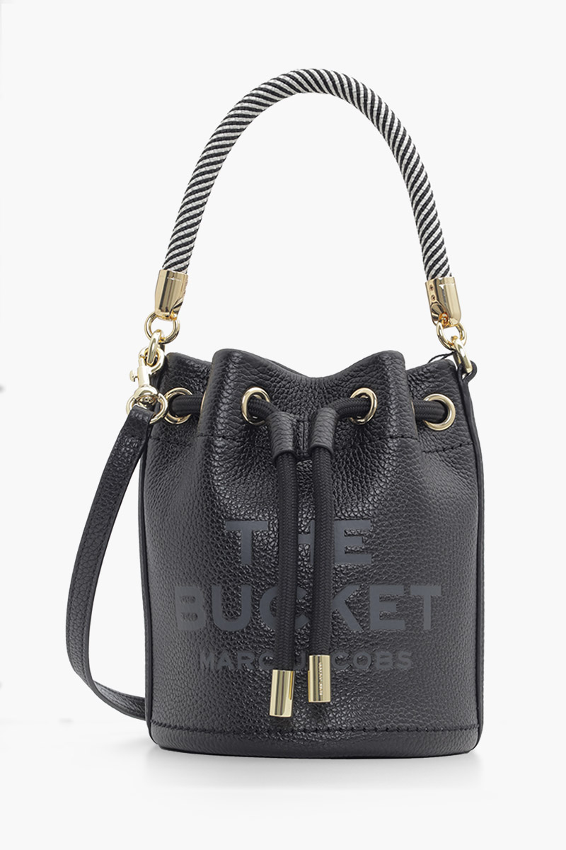 MARC JACOBS Mini The Bucket Bag in Black Leather 0