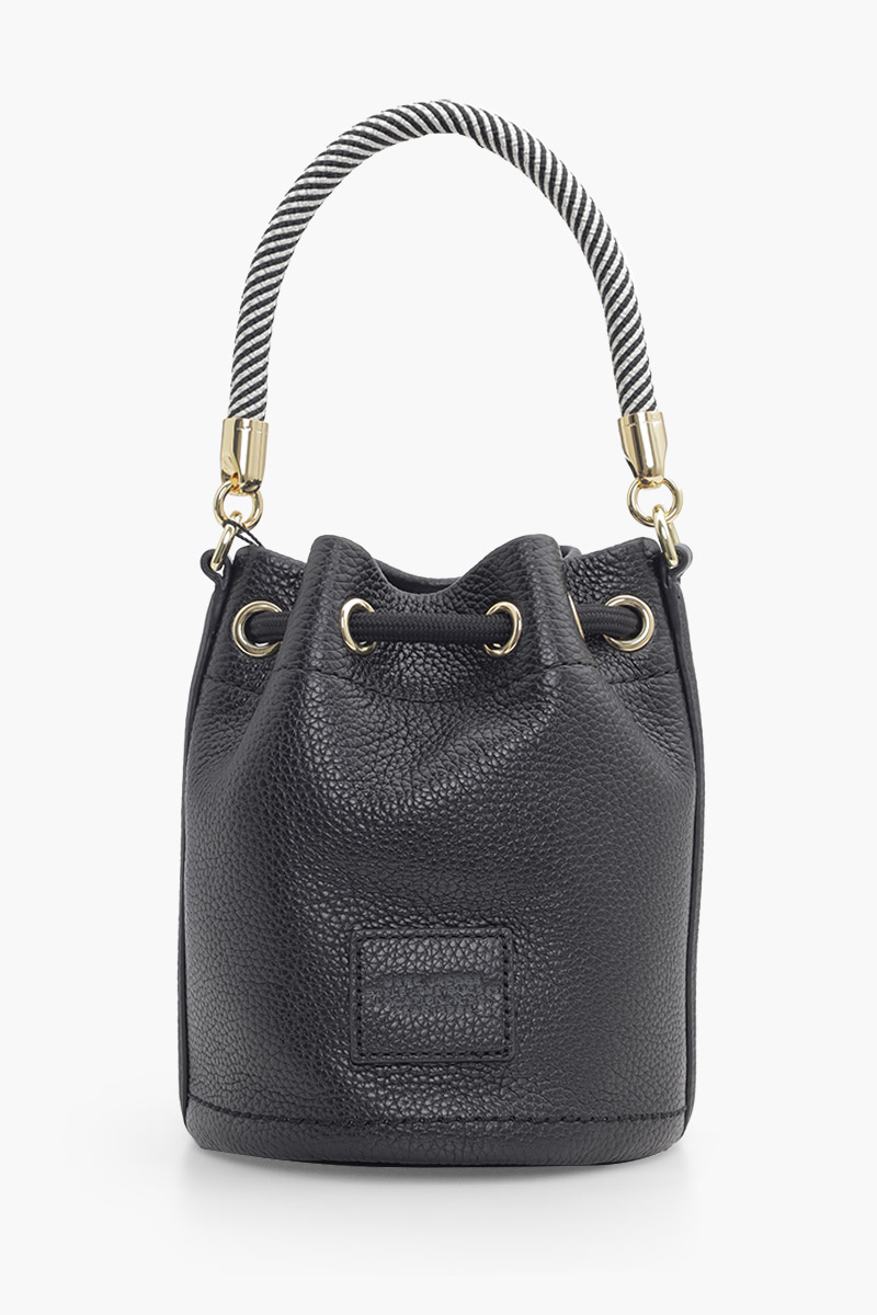 MARC JACOBS Mini The Bucket Bag in Black Leather 1